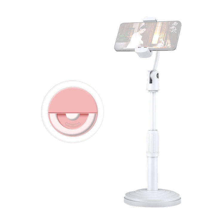 Desktop Stand Mobile Phone Tablet Live Broadcast Stand Telescopic Disc Stand, Holder + Fill Light, Holder + Remote Control