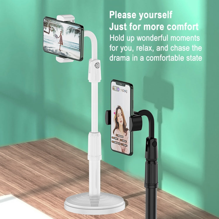 Desktop Stand Mobile Phone Tablet Live Broadcast Stand Telescopic Disc Stand, Holder + Fill Light, Holder + Remote Control