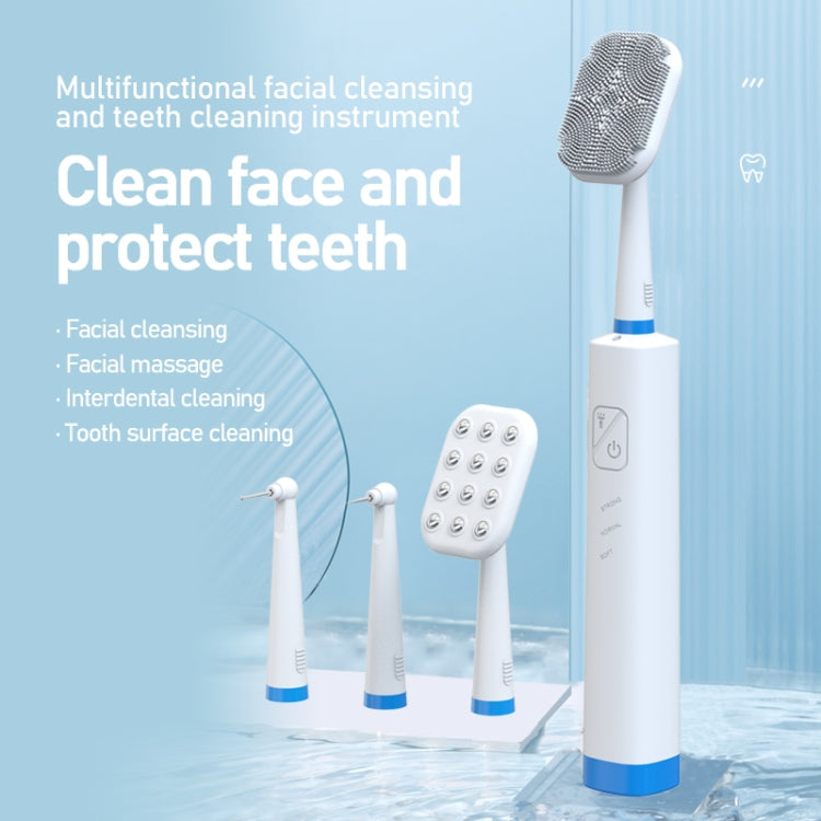 LSHOW YJK108 Multi-function Facial Cleansingand Teeth Ceaning Instrument with LED Auxiliary Light