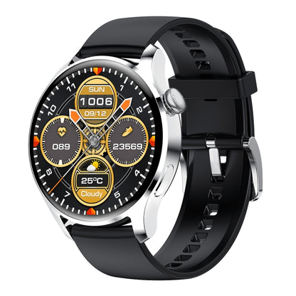 M103 1.35 inch IPS Color Screen IP67 Waterproof Smart Watch, Support Sleep Monitoring / Heart Rate Monitoring / Bluetooth Call / Music Playback, Style: Silicone Strap, Silicone Strap(Black), Silicone Strap(Black Silver)