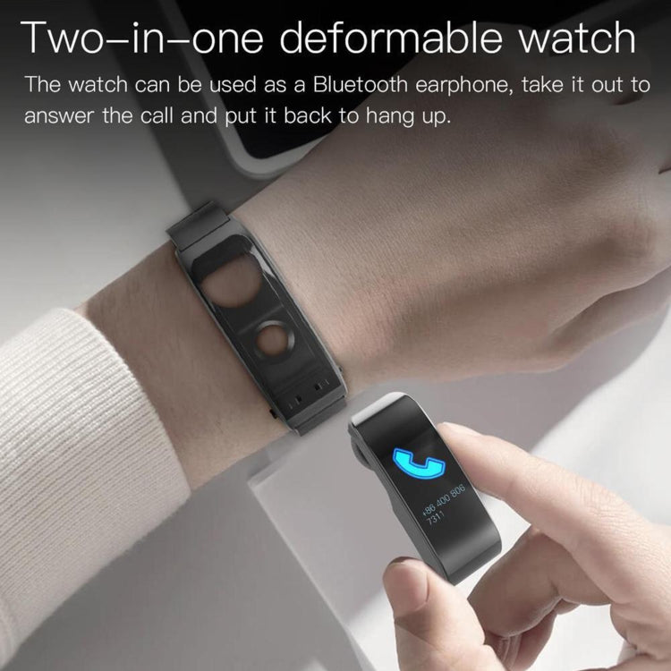 JAKCOM F2 1.28 inch TFT Color Screen Bluetooth Earphone Smart Watch, Support Sleep Monitoring / Heart Rate Monitoring / Bluetooth Call / Multi-sports Mode