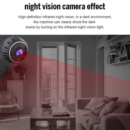 X10 HD Infrared Night Vision Mini WiFi Camera With Base, X10