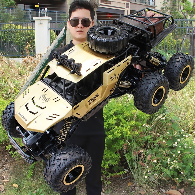 4WD Oversized Alloy Six Wheel Vehicle RC Car, (Black), (Gold)