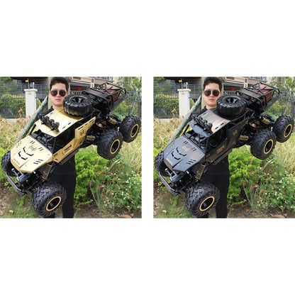 4WD Oversized Alloy Six Wheel Vehicle RC Car, (Black), (Gold)