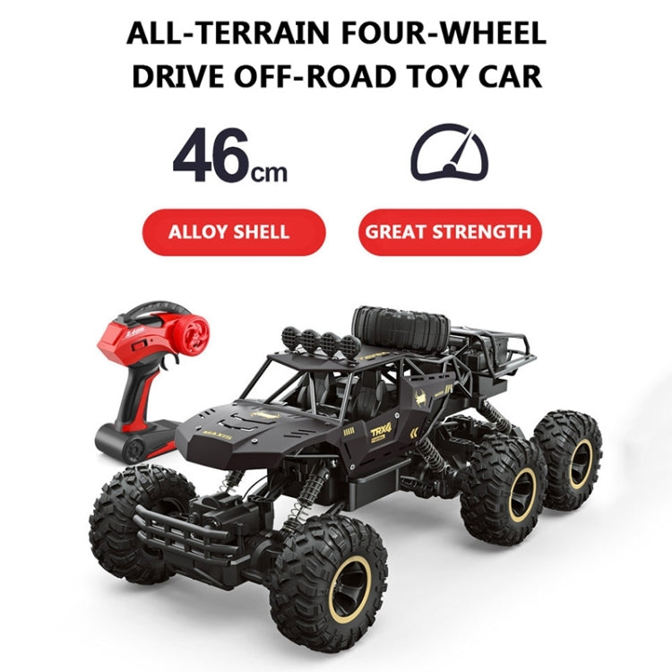 4WD Oversized Alloy Six Wheel Vehicle RC Car, (Black), (Gold)