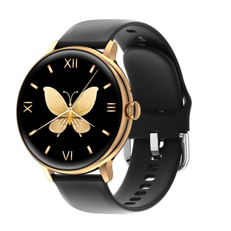 Q71 Pro 1.28 inch TFT Screen Silicone Strap Smart Watch, Support Bluetooth Call / Menstrual Cycle Reminder, Silicone Strap(Rose Gold), Silicone Strap(Black Gold), Silicone Strap(Black)