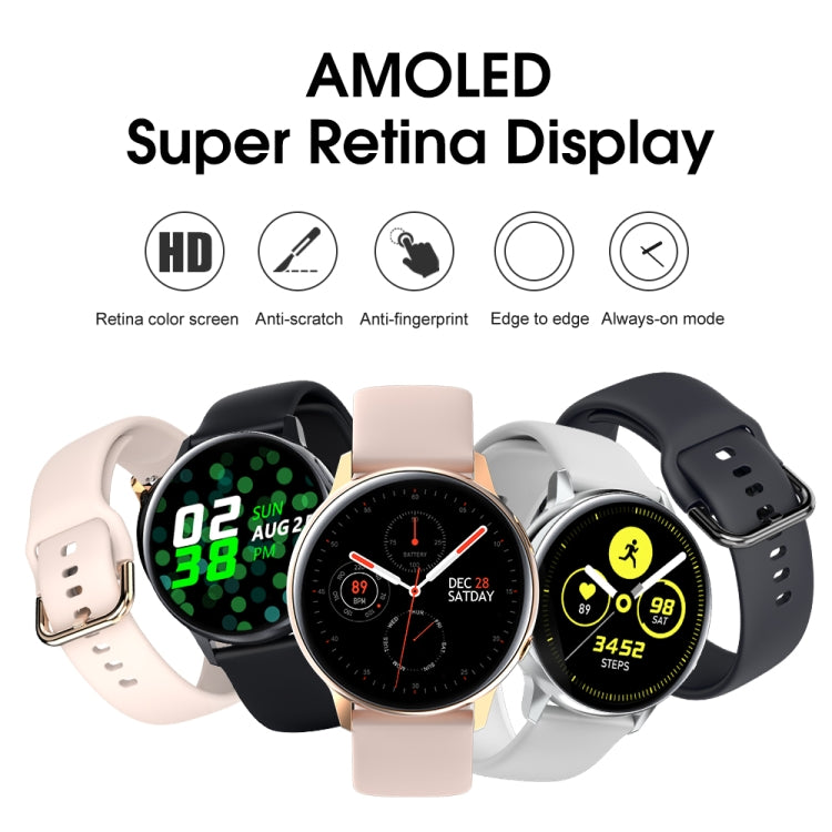 SG20 1.2 inch AMOLED Screen Smart Watch, IP68 Waterproof, Support Music Control / Bluetooth Photograph / Heart Rate Monitor / Blood Pressure Monitoring