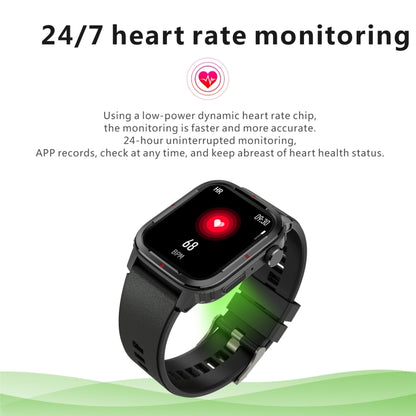 Q25 1.7 inch TFT HD Screen Smart Watch, Support Bluetooth Calling/Blood Pressure Monitoring