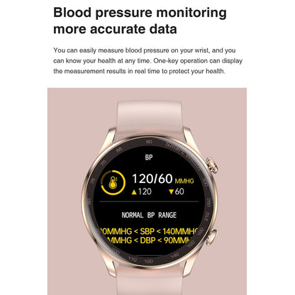 AK32 1.36 inch IPS Touch Screen Smart Watch, Support Bluetooth Calling/Blood Oxygen Monitoring,Style: Steel Watch Band, Steel Watch Band(Gold), Steel Watch Band(Silver), Steel Watch Band(Black)