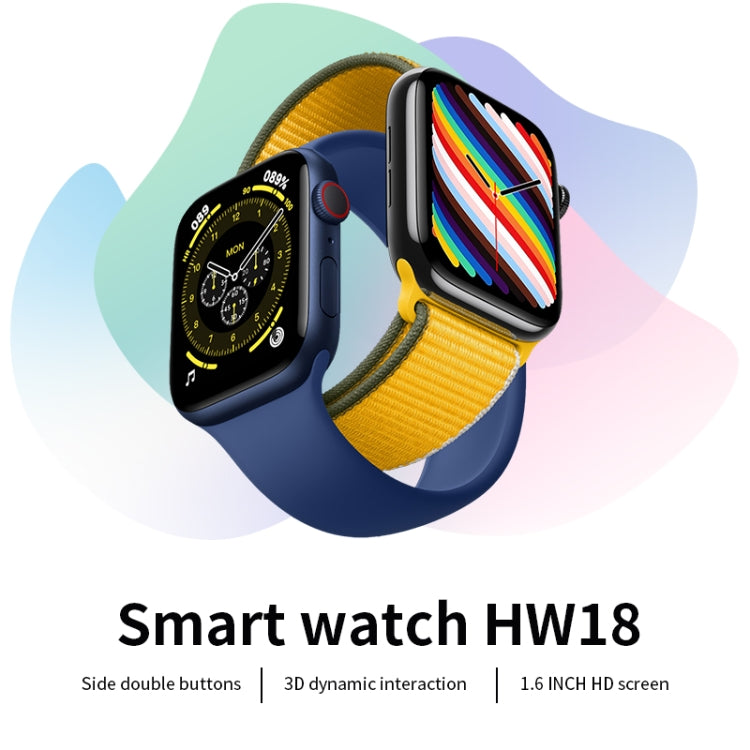 HW18 1.6 inch TFT Screen Smart Watch, Support Bluetooth Call / 3D Dynamic UI Interaction