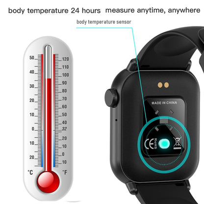 ZW27 1.81 inch TFT Screen Smart Watch Support Body Temperature / Heart Rate Monitoring