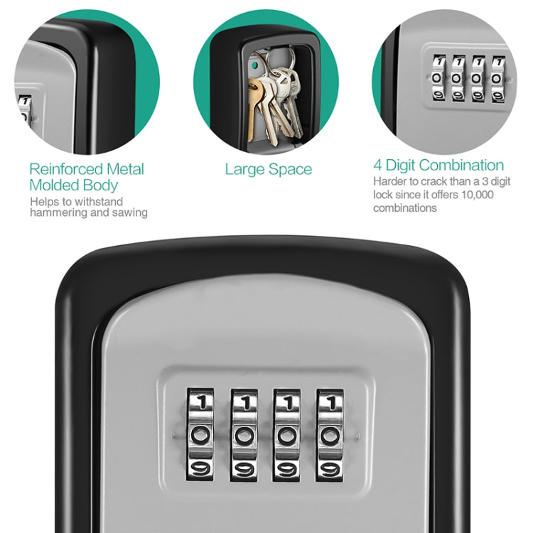 G9 4-digit Password Aluminum Alloy Key Storage Box