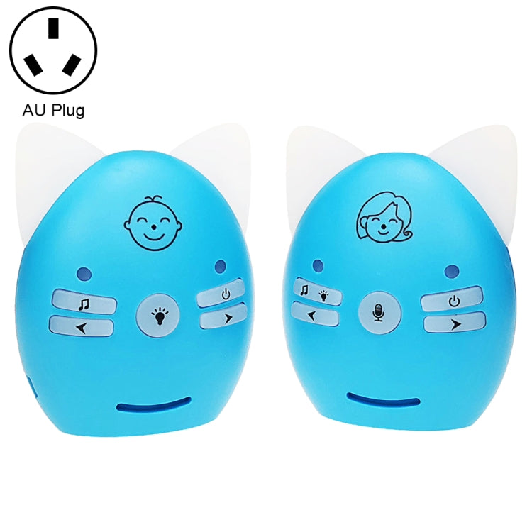 Wireless Audio Baby Monitor Support Voice Monitoring + Intercom + Night Light without Battery, US Plug, UK Plug, EU Plug, AU Plug