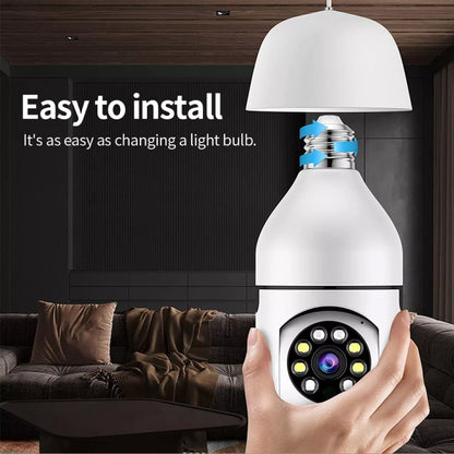 A6 2MP HD Light Bulb WiFi Camera Support Motion Detection/Two-way Audio/Night Vision/TF Card, Without Memory Card