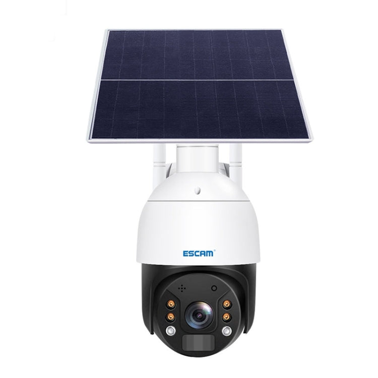 ESCAM QF724 3MP 24h Recording Cloud Storage PT 4G PIR Alarm IP Camera with Solar Panel, US Plug, EU Plug