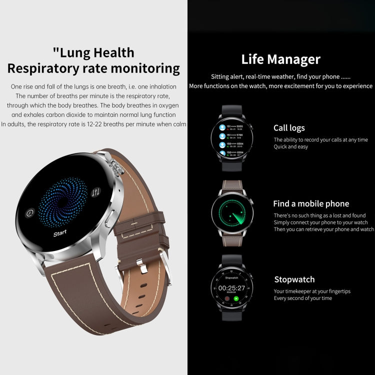 GW69 Smart Watch, Support BT Call / Heart Rate / Blood Pressure / Blood Oxygen