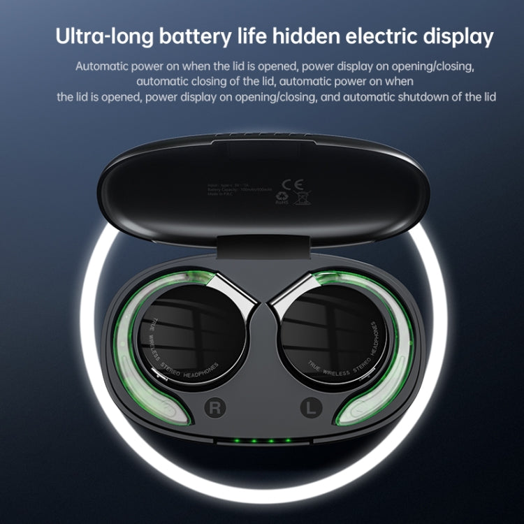T&G F2 Ear Mount Waterproof Wireless Bluetooth Noise Cancelling Earphone