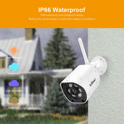 SriHome SH034C 4.0MP AI Humanoid Tracking WiFi Outdoor Surveillance Camera, SH034C