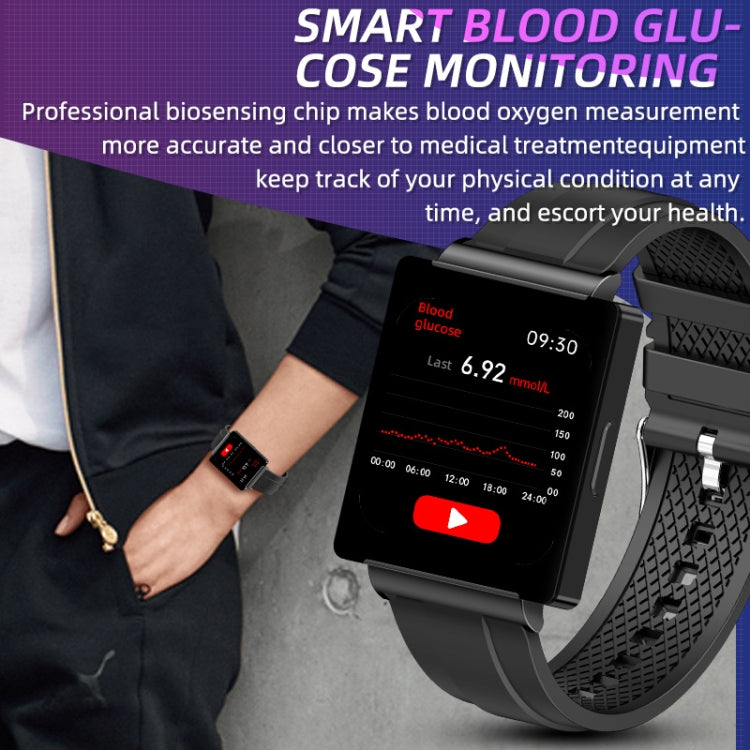 KS01 1.85 Inch Smart Watch Supports Blood Glucose Detection, Blood Pressure Detection, Blood Oxygen Detection, KS01