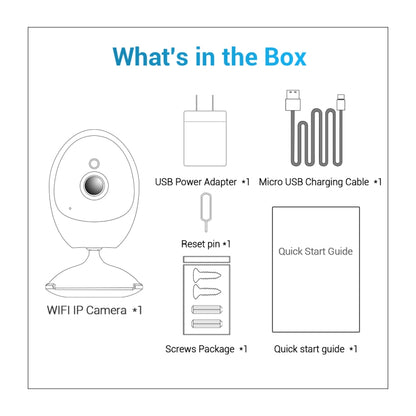 ESCAM QF006 3MP 1296P HD Indoor Wireless PTZ IP Camera IR Night Vision AI Humanoid Detection Home Security CCTV Monitor, AU Plug, UK Plug, EU Plug, US Plug