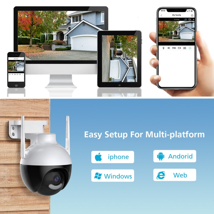 A18 4MP HD Wireless WiFi Smart Surveillance Camera, Specification:AU Plug, EU Plug, US Plug, UK Plug, AU Plug