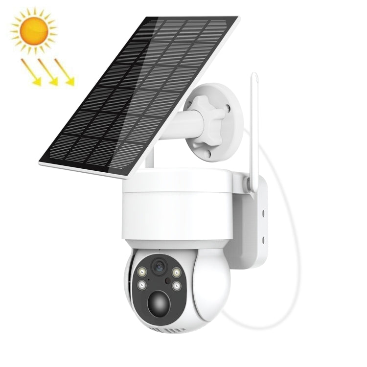 T34 2MP HD IP66 Waterproof Wireless WiFi Solar Camera, T34 Black, T34 White