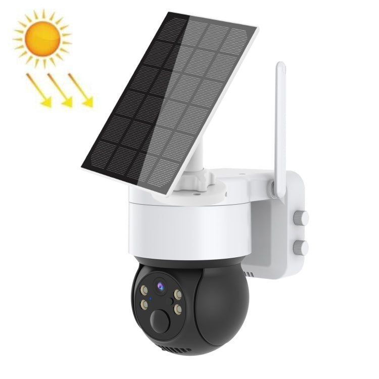 T34 2MP HD IP66 Waterproof Wireless WiFi Solar Camera, T34 Black, T34 White