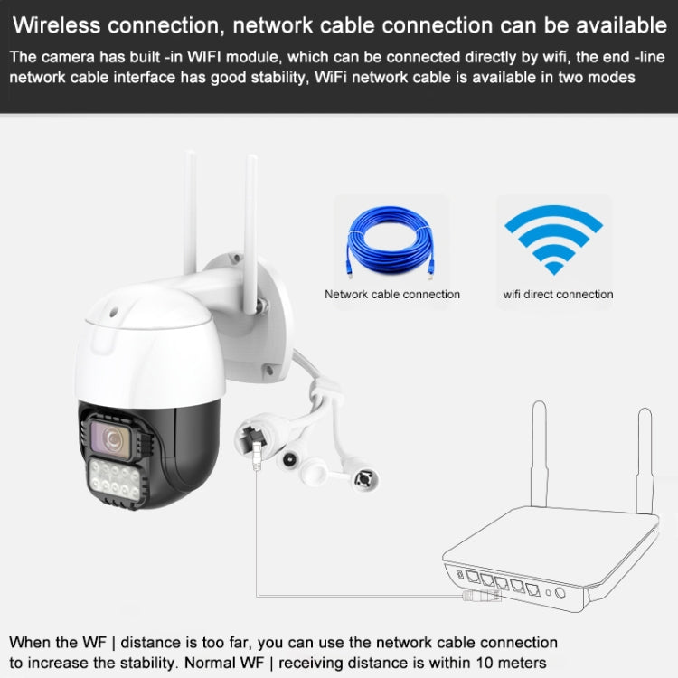 QX67 3MP Humanoid Recognition AI Alarm WiFi Dome IP Camera, US Plug, US Plug, EU Plug, UK Plug, AU Plug