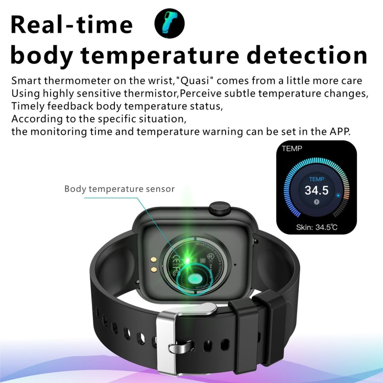 QX7 1.85 inch TFT Screen Smart Watch, Support Bluetooth Call / Hearth Monitoring / 100+ Sports Modes