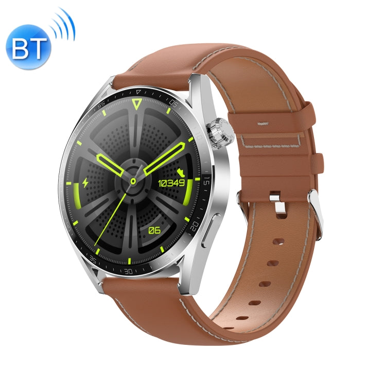 Ochstin 5HK3 Plus 1.36 inch Round Screen Bluetooth Smart Watch, Silicone, Leather, Stainless Steel