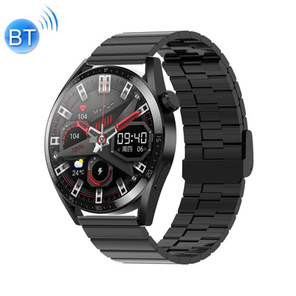 Ochstin 5HK3 Plus 1.36 inch Round Screen Bluetooth Smart Watch, Silicone, Leather, Stainless Steel