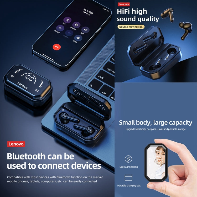 Lenovo LP3 Pro TWS Wireless Bluetooth 5.0 LED Power Display Sport Noise Reduction Earphone