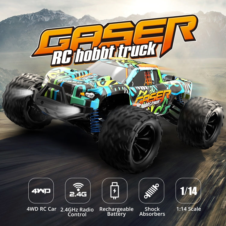 9000E 1:14 Full Scale Remote Control 4WD High Speed Car, 9000E(Graffiti Black), 9000E(Graffiti Blue)