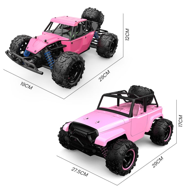 9304E 1:18 Full Scale Remote Control 4WD High Speed Car, 9304E(Pink), 9304E(Black)