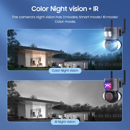 4MP 4G Smart Security Floodlight Camera Support Two-way Audio / Night Vision, ST-429-4M-TY-4G