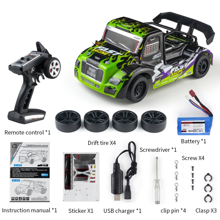 JJR/C Q131 Full Scale 4WD Flat Running Drift Remote Control Car, Q131 / Green, Q131 / Orange