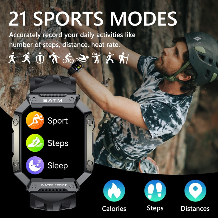 PG333 1.91 inch Waterproof Smart Sports Watch Support Heart Rate Monitoring / Blood Pressure Monitoring