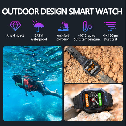 PG333 1.91 inch Waterproof Smart Sports Watch Support Heart Rate Monitoring / Blood Pressure Monitoring