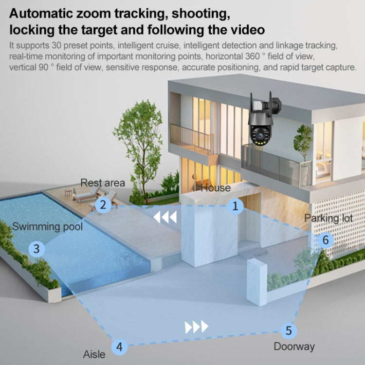 QX71 5MP Wireless WiFi Laser Spherical Camera Supports Two-way Voice&Mobile Monitoring, QX71