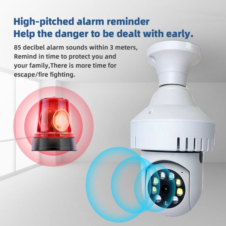 DP36 1080P Smoke Alarm Bulb WiFi Camera, Support IR Night Vision / Motion Detection / Two-way Voice, DP36