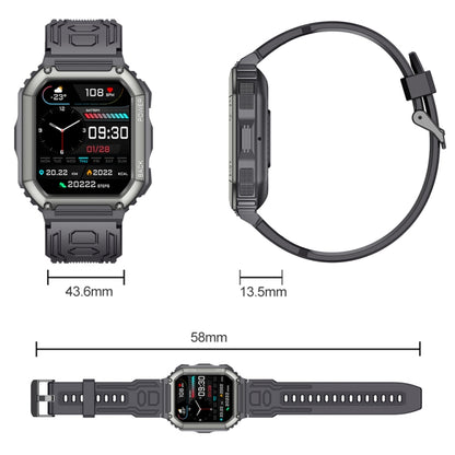 K6 1.8 inch IP67 Waterproof Smart Watch, Support Heart Rate / Sleep Monitoring