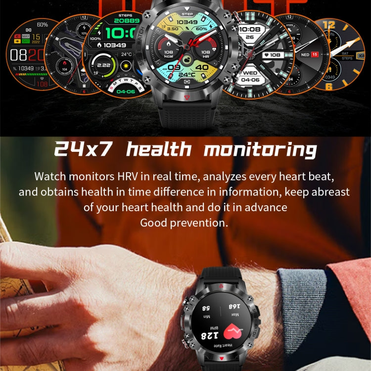 K10 1.39 inch IP67 Waterproof Smart Watch, Support Heart Rate / Sleep Monitoring