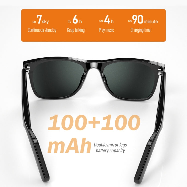 E10-C Binaural Call Smart Bluetooth Glasses Earphone, Polarized Sunglasses, Blue Light Filter