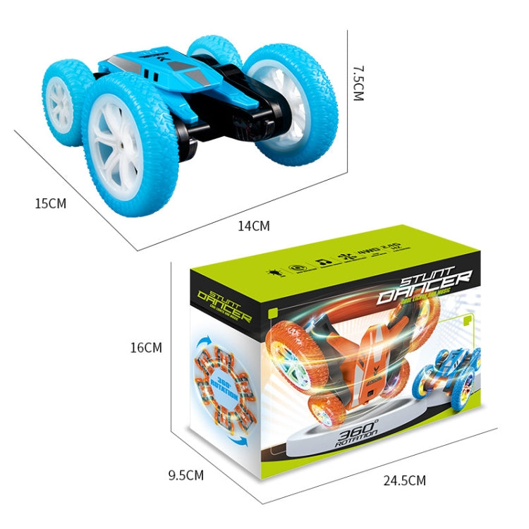 JJR/C Q136 Stunt Street Dance Four-wheel RC Flower Car with Music, JJR/C Q136(Blue), JJR/C Q136(Orange)