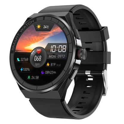 BM01 1.45 inch Silicone Band IP68 Waterproof Smart Watch Support Bluetooth Call / NFC, Silicone Band (Silver), Silicone Band (Blue), Silicone Band (Black)