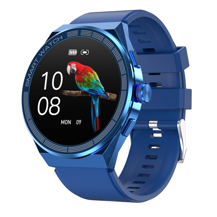 BM01 1.45 inch Silicone Band IP68 Waterproof Smart Watch Support Bluetooth Call / NFC, Silicone Band (Silver), Silicone Band (Blue), Silicone Band (Black)