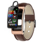 K20 1.14 inch Leather Band Earphone Detachable Life Waterproof Smart Watch Support Bluetooth Call, Leather Band (Black), Leather Band (Brown)