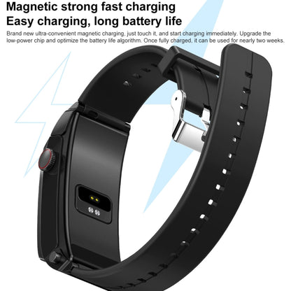 M6 1.5 inch Steel Band Earphone Detachable IP68 Waterproof Smart Watch Support Bluetooth Call, Steel Band (Black), Steel Band (Gold)