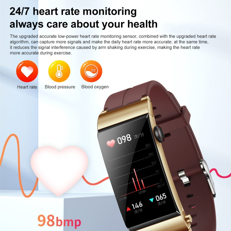 M6 1.5 inch Steel Band Earphone Detachable IP68 Waterproof Smart Watch Support Bluetooth Call, Steel Band (Black), Steel Band (Gold)