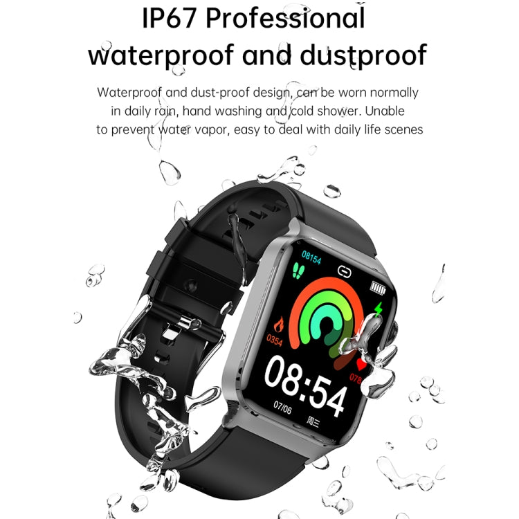 T50 1.85 inch Silicone Band IP67 Waterproof Smart Watch Supports Voice Assistant / Health Monitoring, Silicone Band (Blue), Silicone Band (Red), Silicone Band (Black)